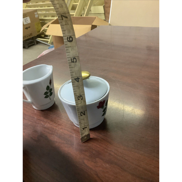 Vintage Winterling Rose Sugar and Creamer China Marktleuthen Bavaria - Picture 10 of 11